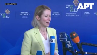 Кая Каллас на пресс-конференции, комментирует явку на выборах в Армении