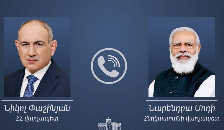 Премьер-министр Индии Нарендра Моди поздравляет Никола Пашиняна с победой на выборах в Армении