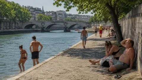 Аномальная жара во Франции, июнь