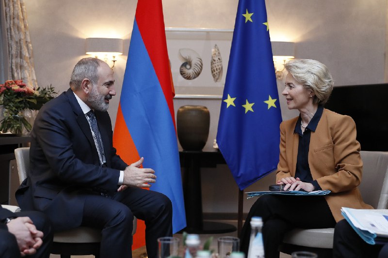 Никол Пашинян на брифинге о визите Урсулы фон дер Ляйен в Ереван