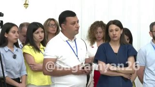 Никол Пашинян на брифинге 9 июля, Армения, проект TRIPP