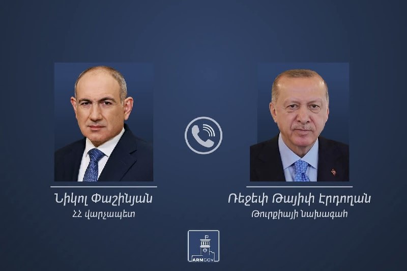 Телефонный разговор премьер-министра Армении Никола Пашиняна и президента Турции Реджепа Тайипа Эрдогана