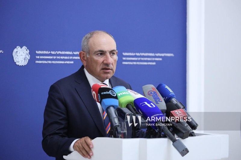 Никол Пашинян на брифинге после заседания правительства Армении