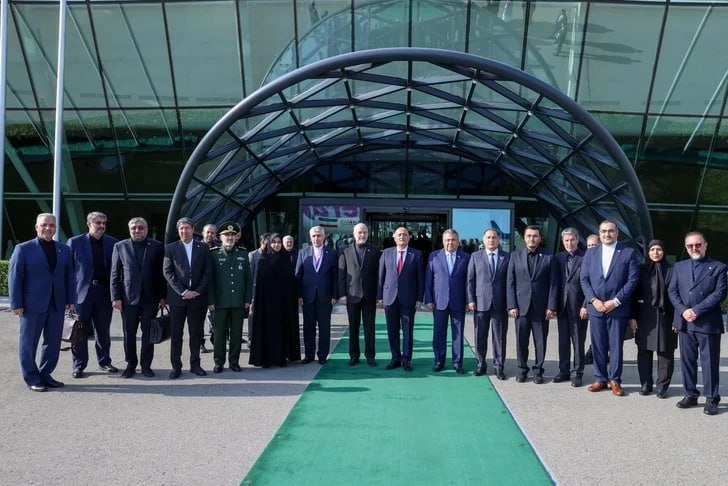 Спикер парламента Ирана Мохаммад-Багер Галибаф в Баку