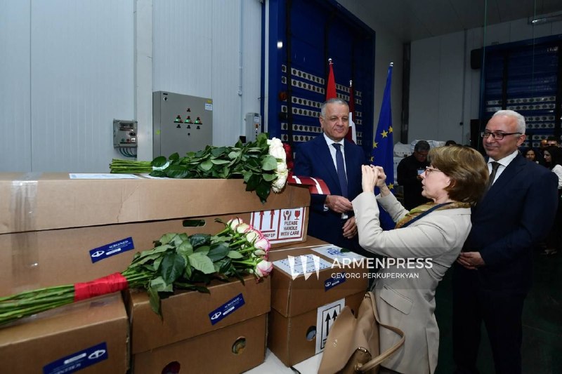 Избирательный участок в Севане, Армения, с наблюдателями и урнами