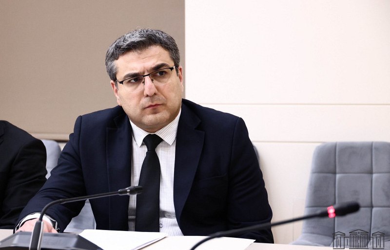 Заседание Национального Собрания Армении, где замминистра МВД Армен Мкртчян докладывает о гражданстве карабахцев